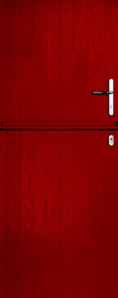 Ruby stable door in the colour Red