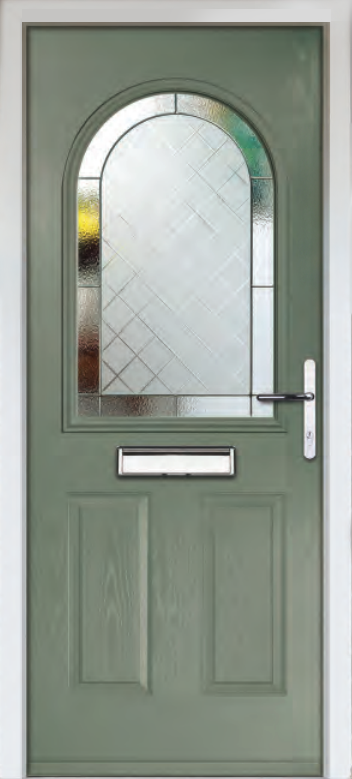 A Gemstone door with Topaz Glass