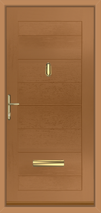 An Apollo door in the colour Irish Oak