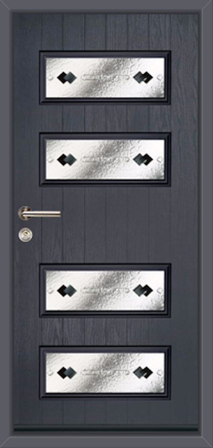 An Neptune 4 door in the colour Slate Grey with Symphony Glass