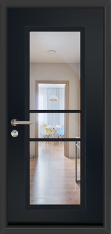 A Tri Lite in the colour Urban Grey with Clear Glass
